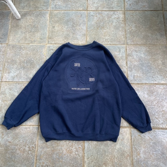 Vintage Sawyer Brown 1994 Faster and Louder Tour Crewneck Sweatshirt Size Large - Picture 2 of 5